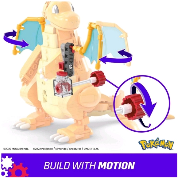 NIB Mattel MEGA Pokémon Deagonite Building Block Set - Picture 5 of 9
